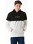 Renk Bloklu Yazı Kabartmalı Kapüşonlu Sweatshirt 1