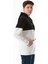 Renk Bloklu Yazı Kabartmalı Kapüşonlu Sweatshirt 4