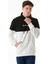Renk Bloklu Yazı Kabartmalı Kapüşonlu Sweatshirt 5