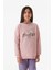 Beautiful Day Yazı Baskılı Bisiklet Yaka Kız Çocuk Sweatshirt 5