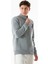 3 Iplik Harf Baskılı Fermuarlı Dik Yaka Sweatshirt 1
