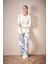 Yazı Baskılı Bisiklet Yaka 2 Li Pijama Takımı 1