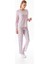 Yazı Baskılı Bisiklet Yaka 2 Li Pijama Takımı 5