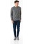 Kabartma Desenli Bisiklet Yaka Sweatshirt 4