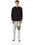 Yazı Kabartmalı Bisiklet Yaka Sweatshirt 2