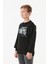 Kıng Baskılı Bisiklet Yaka Erkek Çocuk Sweatshirt 2