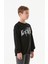 Kıng Baskılı Bisiklet Yaka Erkek Çocuk Sweatshirt 4