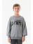 Kıng Baskılı Bisiklet Yaka Erkek Çocuk Sweatshirt 1