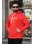 Erkek Kapüşonlu Baskılı Kanguru Cepli Sweatshirt 88406 Fiesta 1