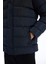 Regular Fit Kapüşonlu Şişme Mont Fermuarlı Çıtçıt Kapamalı Cepli E7286AX24WN 5