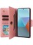 Xiaomi Redmi Için Not 13 Pro 5g Fermuarlı Kılıf Pu Deri Standı Flip Telefon Kapağı-Gül Altın (Yurt Dışından) 3