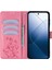 Xiaomi 14 Kılıf Çiçek Deri Cüzdan Telefon Kapağı-Pembe (Yurt Dışından) 1