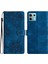 Xiaomi Redmi Için Not 13 5g Kılıf Çiçek Desenli Cilt Dokunmatik Anti-Damla Deri Telefon Kapağı-Mavi (Yurt Dışından) 2