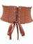 Moda Deri Steampunk Underbust Bel Kuşak Korse Açık Kahverengi (Yurt Dışından) 1
