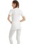 9258 UNİSEX BEYAZ SIFIR YAKA KISA KOL THERMAL 5