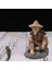 Küçük Balıkçı Figürleri Oturan Heykeli Bonsai Minyatür 4.5x5.5x6.8cm (Yurt Dışından) 3