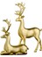 Reçine Heykeller, Dekorasyon Elk Deer Heykeli Süsleri, Seçenek 1-Altın (Yurt Dışından) 2