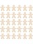 30 Boyasız Zencefilli Kurabiye Dilimleri Düğün Noel Scrapbooking Için Olmadan (Yurt Dışından) 3