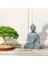 Oturma Buda Heykeli El Oyma Meditasyon Figürinleri Ana Masa Dekoru Gri (Yurt Dışından) 3