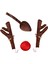 Araba Ren Geyiği Noel Dekorasyonu Kamyon Araba Için Boynuzlar ve Burun (Yurt Dışından) 2
