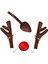 Araba Ren Geyiği Noel Dekorasyonu Kamyon Araba Için Boynuzlar ve Burun (Yurt Dışından) 3