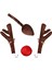 Araba Ren Geyiği Noel Dekorasyonu Kamyon Araba Için Boynuzlar ve Burun (Yurt Dışından) 4