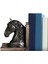 Vintage At Kafası Heykeli Bookend Heykelcik Kitap I Ev Için (Yurt Dışından) 4