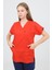 V Yaka Nar Çiçeği Unisex Tek Üst Uniforma (Viscon) Xl 1