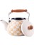 Beige Emaye Kettle 2