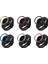 Zaman Ölçeği Tasarım Paslanmaz Çelik Izleme Koruyucu Çerçeve Dekor Yüzüğü Samsung Galaxy Watch4 Classic 46MM - Siyah/beyaz (Yurt Dışından) 3