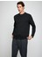 Basic Bisiklet Yaka Sweatshirt Uzun Kollu 1