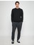 Basic Bisiklet Yaka Sweatshirt Uzun Kollu 2