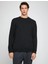 Basic Bisiklet Yaka Sweatshirt Uzun Kollu 3