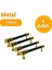 4 Adet Halka Boru Altın Siyah Metal Mobilya Kulpu 128MM 1