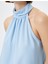 Halter Yaka Bluz Drapeli Standart Kesim 5