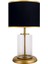 Monarch Transparent Gold Striped Cam Abajur 1