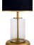 Monarch Transparent Gold Striped Cam Abajur 3