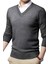 3'lü Erkek V Yaka Uzun Kol Triko Tüylenmez Süveter Erkek Slim Fit Süveter 4