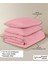 Organik Pamuk Akfil Nevresim Seti Çift Kişilik 200 x 220 cm Pembe 5