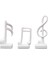 3x Modern Müzik Ü Süsleme Heykeli Müzik Notaları Heykelleri (Yurt Dışından) 5