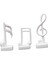 3 Modern Müzik Notaları Heykelleri El Sanatları Reçine Hediyelik Eş (Yurt Dışından) 1