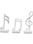 3 Modern Müzik Notaları Heykelleri El Sanatları Reçine Hediyelik Eş (Yurt Dışından) 2