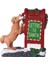Icı Noel Heykeli Heykelcik Heykel Öpek Kırmızı 6.2x3.5x6.6cm (Yurt Dışından) 1
