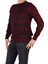BRG-21174 Bisiklet Yaka Desenli Kazak/bordo/xl 2