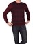BRG-21174 Bisiklet Yaka Desenli Kazak/bordo/xl 4
