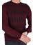 BRG-21174 Bisiklet Yaka Desenli Kazak/bordo/xl 5
