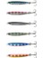 3D Slim Minnow 5 gr 4,6 cm Jig Sahte Balık Glow Zebra 1
