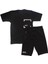 Erkek Çocuk Siyah Survivor Yazılı Cepli Şortlu 2'li Takım 1