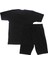 Erkek Çocuk Siyah Survivor Yazılı Cepli Şortlu 2'li Takım 2
