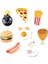 Tamam Yaratıcı Yiyecek Broş Hamburger Pizza Patates Kızartması Sosisli Sandviç Tavuk Bacakları Yumurta Emaye Broş Çantalar Şapka Rozet Erkek Kadın Çocuk Hediye (Yurt Dışından) 2